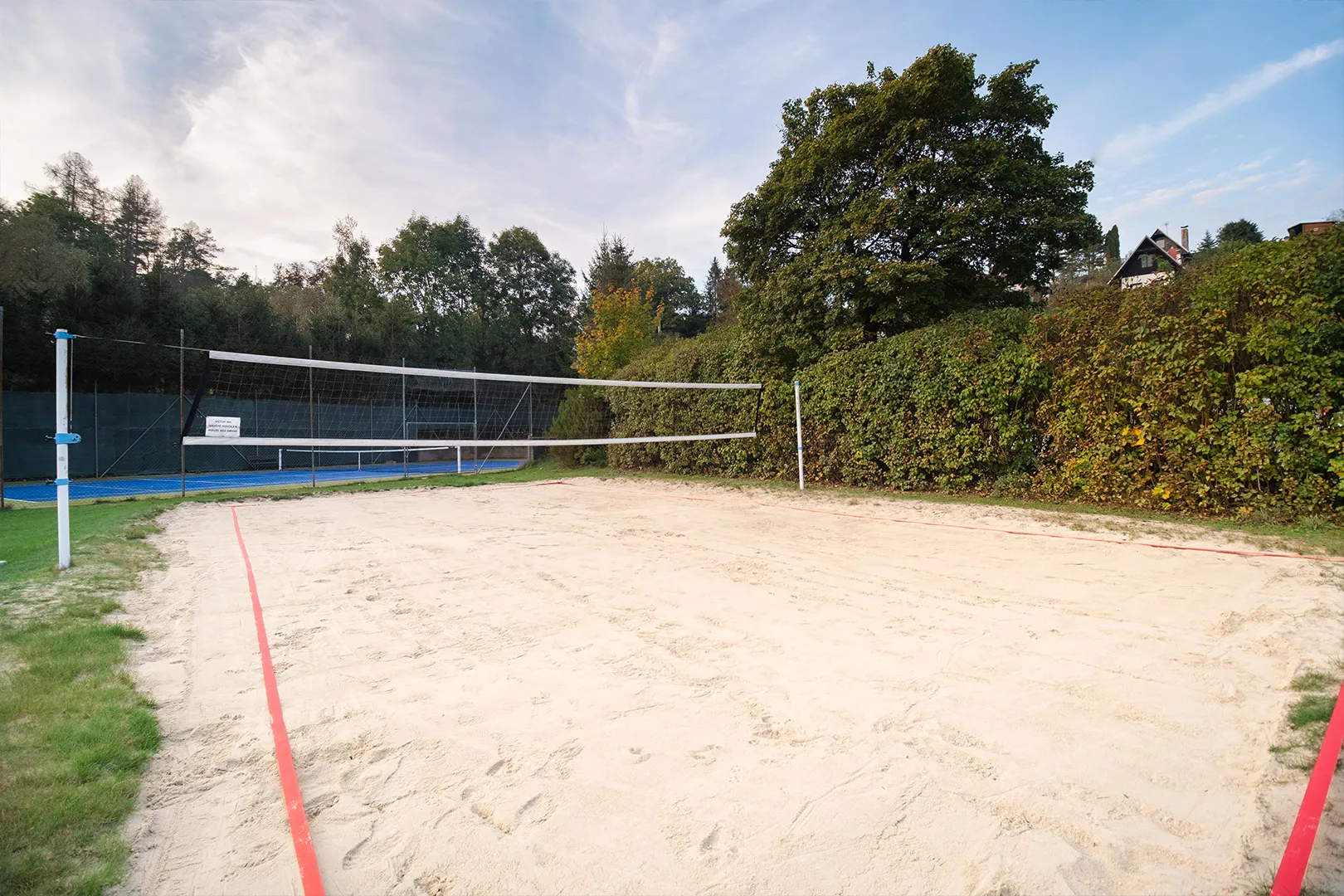 Beach volleyball court