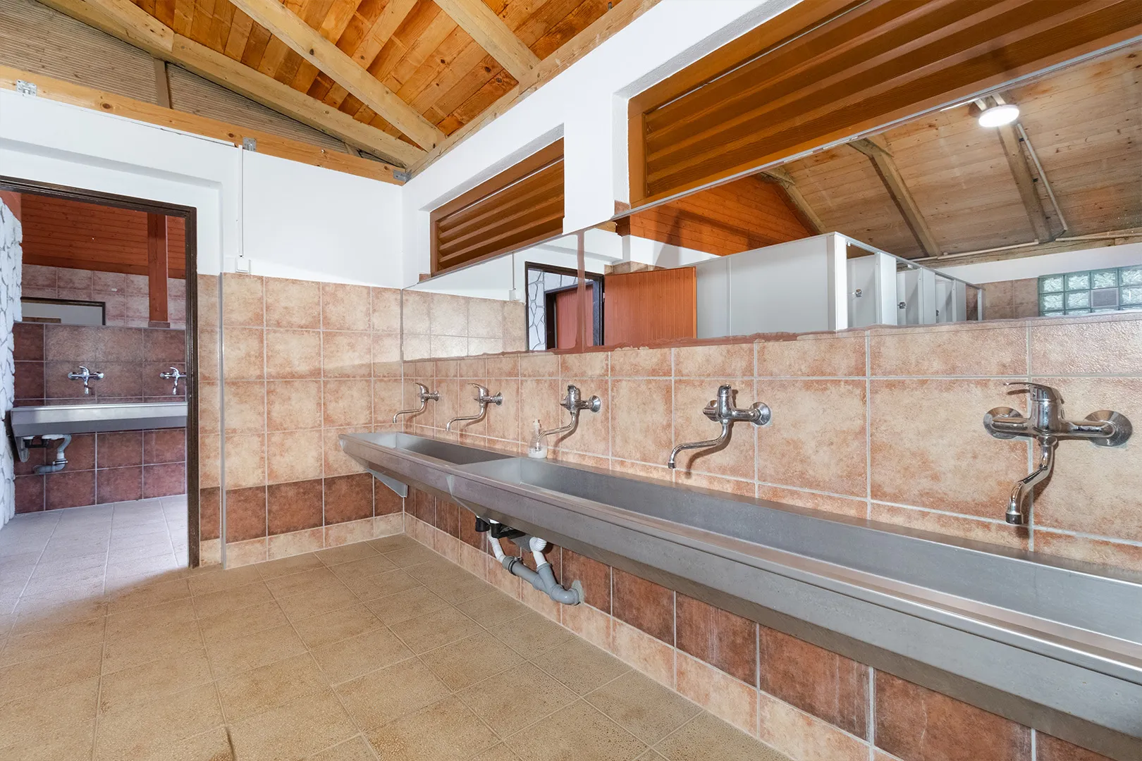 Showers in the main building