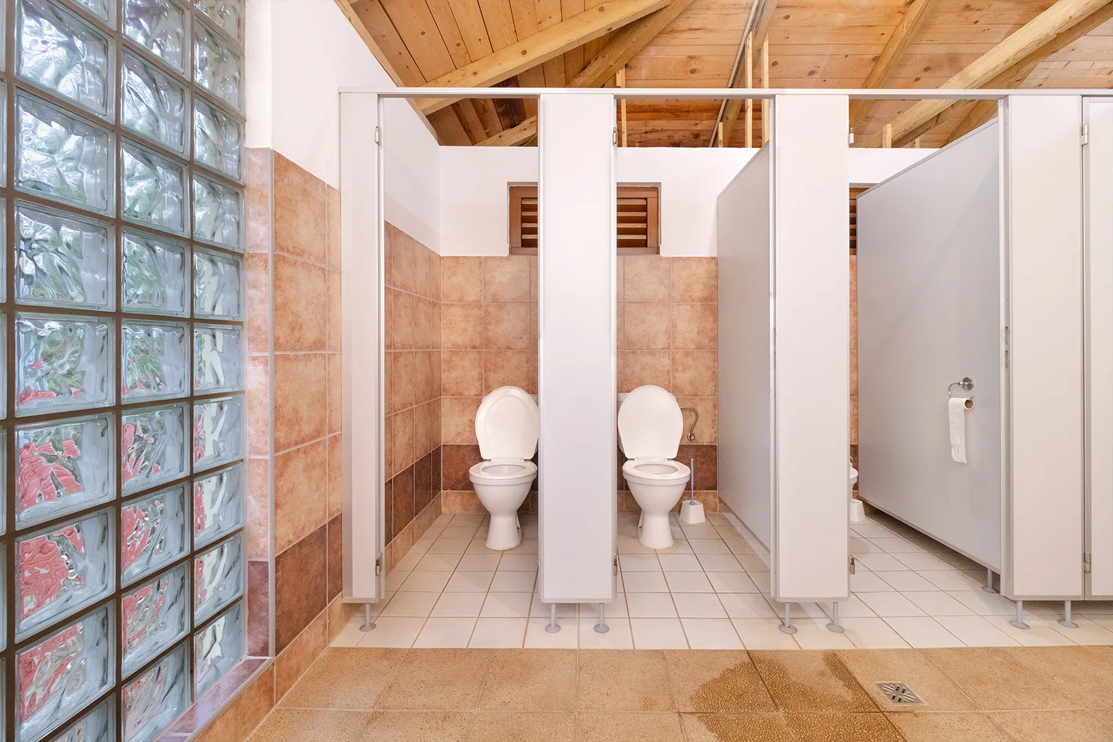 Washbasins in the main building