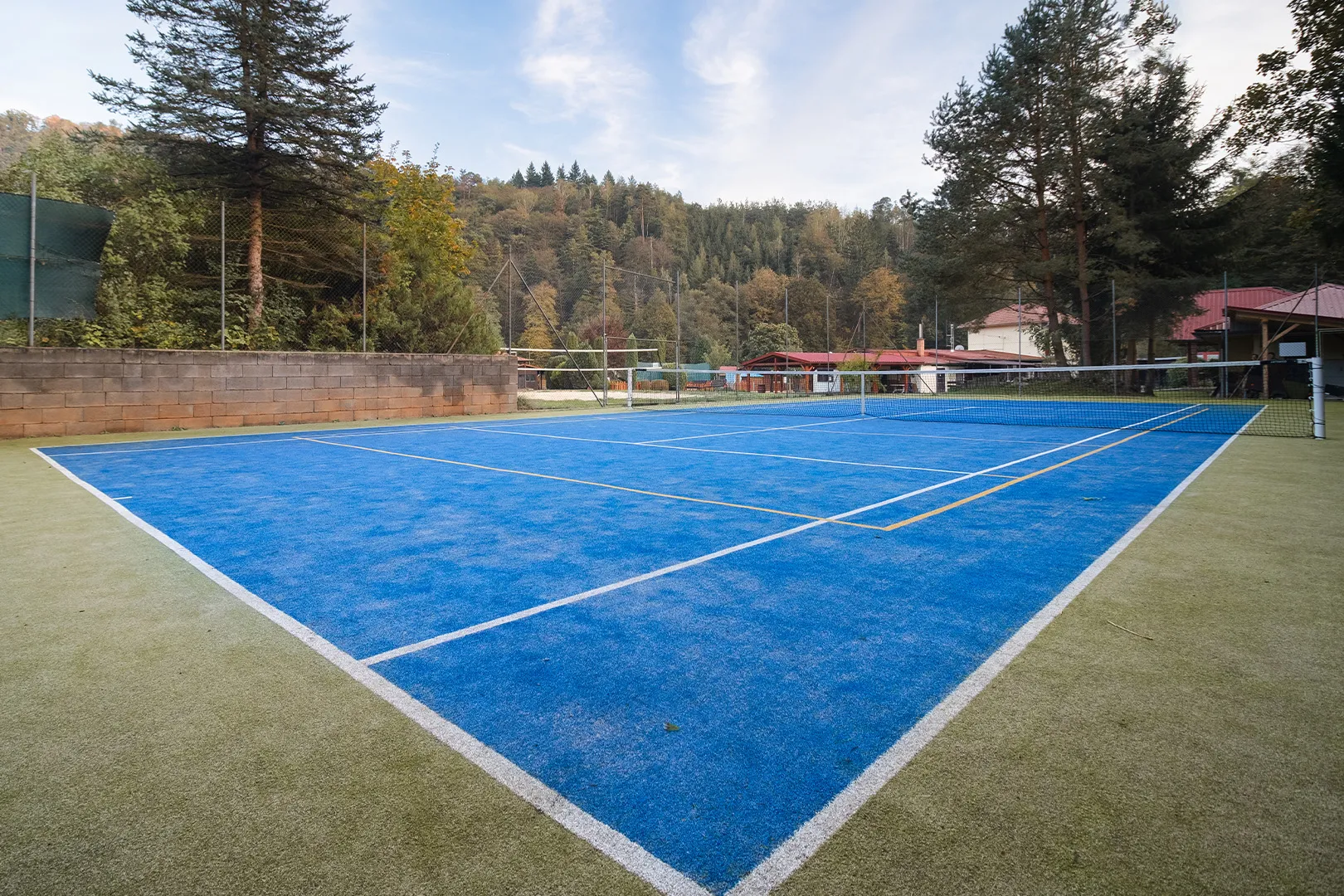 Tennis court at the Baumat resort